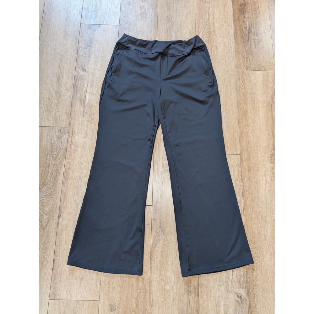 Halara Flex DayStretch High Waisted Work Flare Pants Side Zip Pockets XL Tall